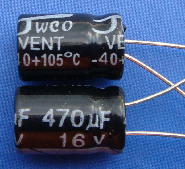 

Free Delivery. 16 v 470 uf 470 uf 470 uf electrolytic capacitor