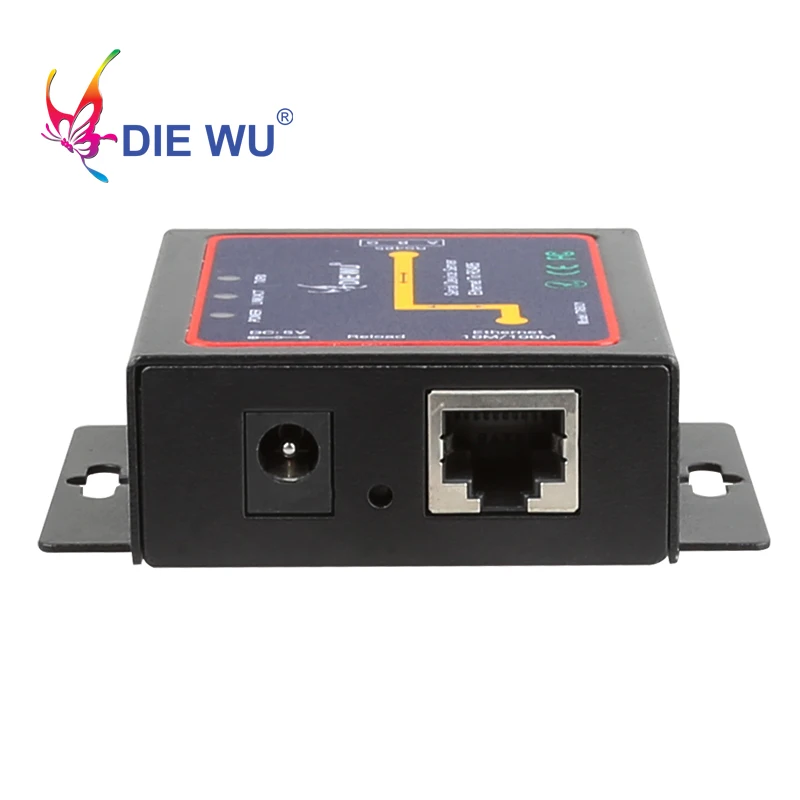 Ethernet конвертер DIEWU RJ45 в RS485 промышленное серийное устройство серверный адаптер