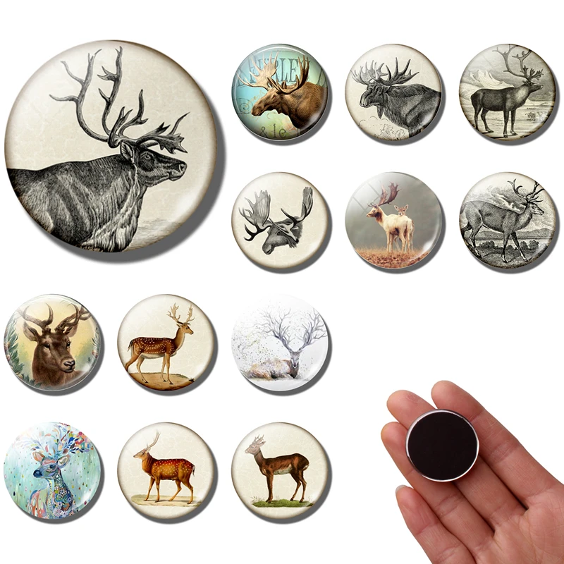 Deer fridge elk refrigerator Sika deer fridge sticker