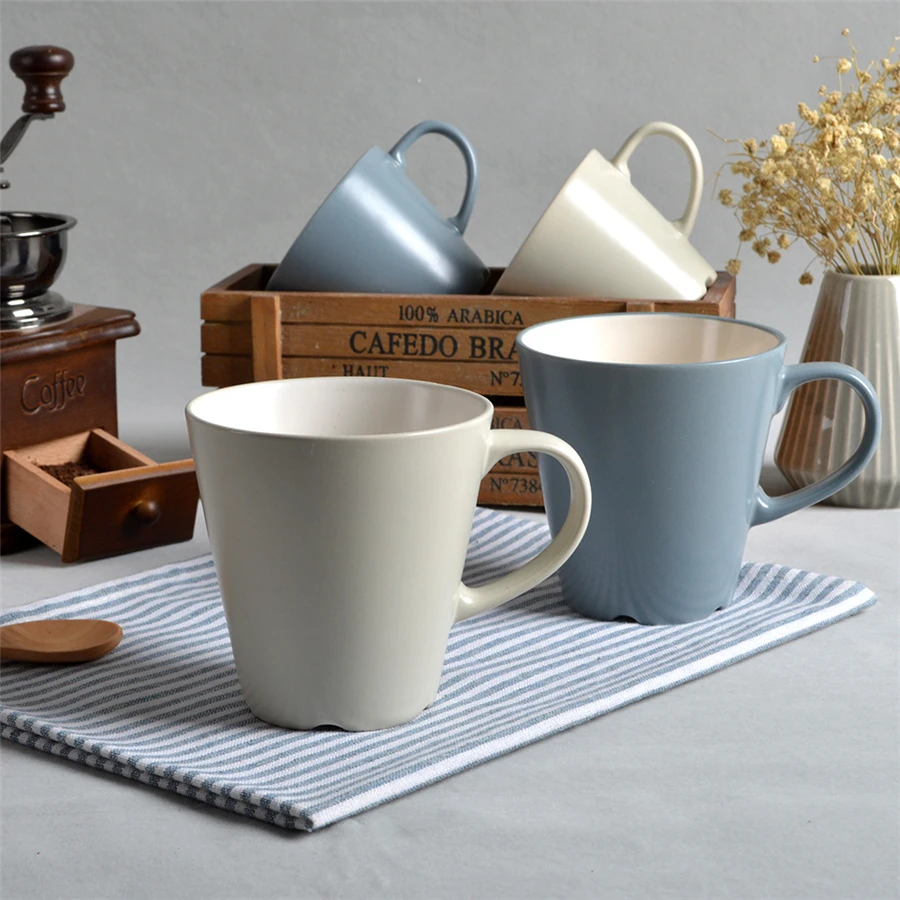 Solid Ceramic Simple Coffee Mug Cup Creative Goods Caneca Drinkware