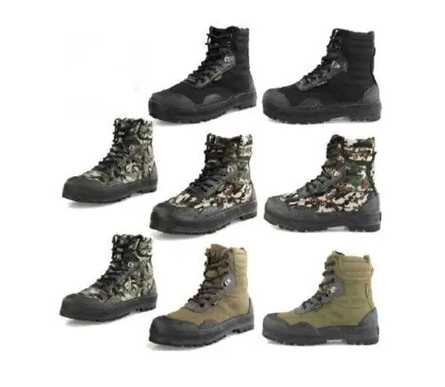 2015 Cool New Men's Canvas 100% Rubber Sole Military Tactical Shoes Combat Boots | Обувь