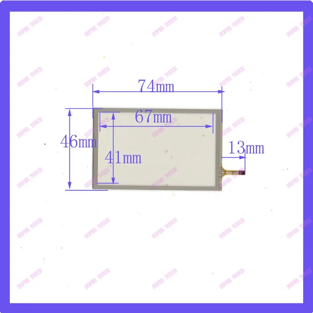 

74*46 3.5 inch screen four wire resistive touch screen PDA MID Screen Universal handwritten touch screen