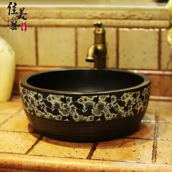 

Manufacturers wholesale and direct sales of restored ancient terrace basin toilet washbasin basin terrace pot art ceramics 224#