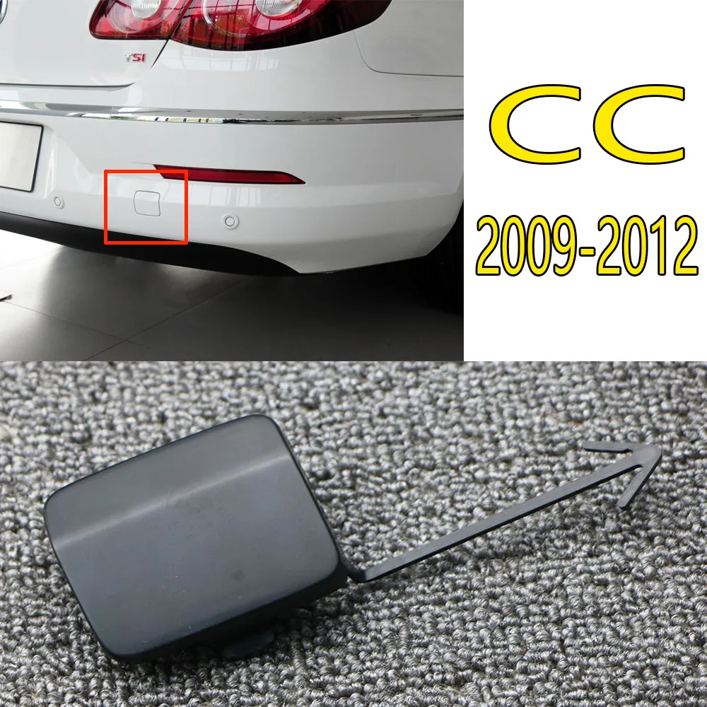 3C8807441 грунтованный задний бампер Фаркоп крышка Кепки клапаном прицепы сцепного устройства крепление для VW Passat CC 2009 2010 2011 2012 3C8 807 441