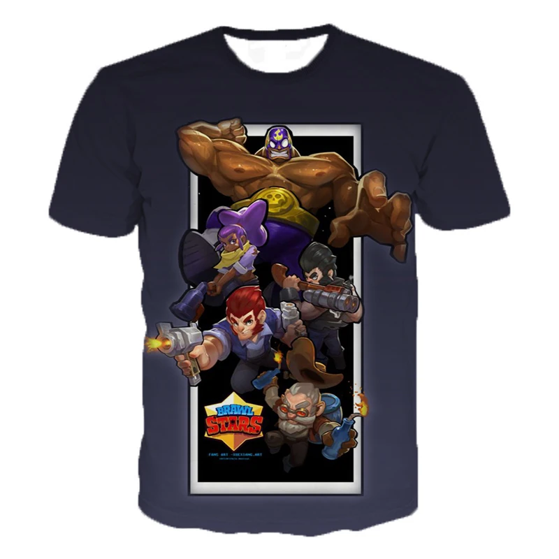2019 Newest Personaity Game Brawl Stars 3D Printed T ...