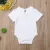 יילוד תינוקות בייבי בנות בני Bodysuits מזדמן 3 צבעים קצר שרוול פיטר פן צווארון מוצק כותנה סרבלי Bodysuits 0-1Y