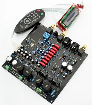 

Luxury Remote control AK4497EQ *2 + AK4118 soft control DAC decoder board LCD display