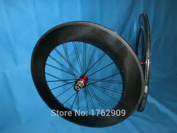 

New 700C 88mm tubular rim road bicycle 3K UD 12K full carbon fibre bike wheelsets with Powerway R13 hubs 20.5 23 width Free ship