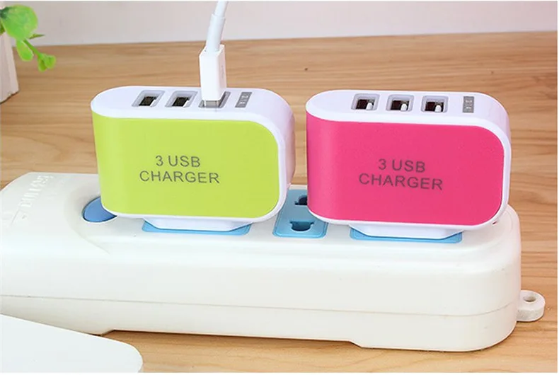 Розетки зарядные с 3 USB портами электрические аксессуары вилки адаптеры поп