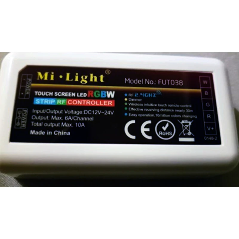 DC12-24V беспроводной пульт управления Mi Light 10A 2,4 г 4-зоны RF Беспроводной RGBW светодиодный пульт дистанционного управления светодиодный диммер для 5050 3528 светодиодный полосы светильник лампа