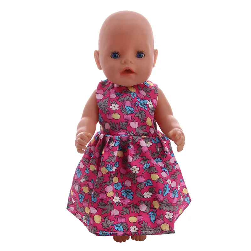 Luckydoll 8 шт. милое платье принцессы подходит 18 дюймов Американский 43 см BabyDoll одежда аксессуары игрушки Детский Рождественский подарок