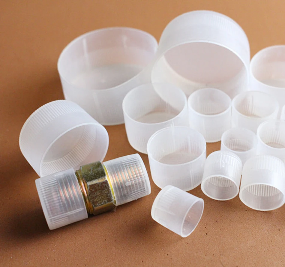 Plastic Vinyl Round End Caps Shelf Organizer Tip Caps Wire Thread Rebar Protector Cover Bolt Nut Protection Caps Cover M26-M42