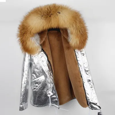20 Брендовое пальто с натуральным мехом, парка, зимняя куртка для женщин, большой воротник из натурального меха енота, парки, теплое плотное зимнее пальто, женская верхняя одежда - Цвет: 20