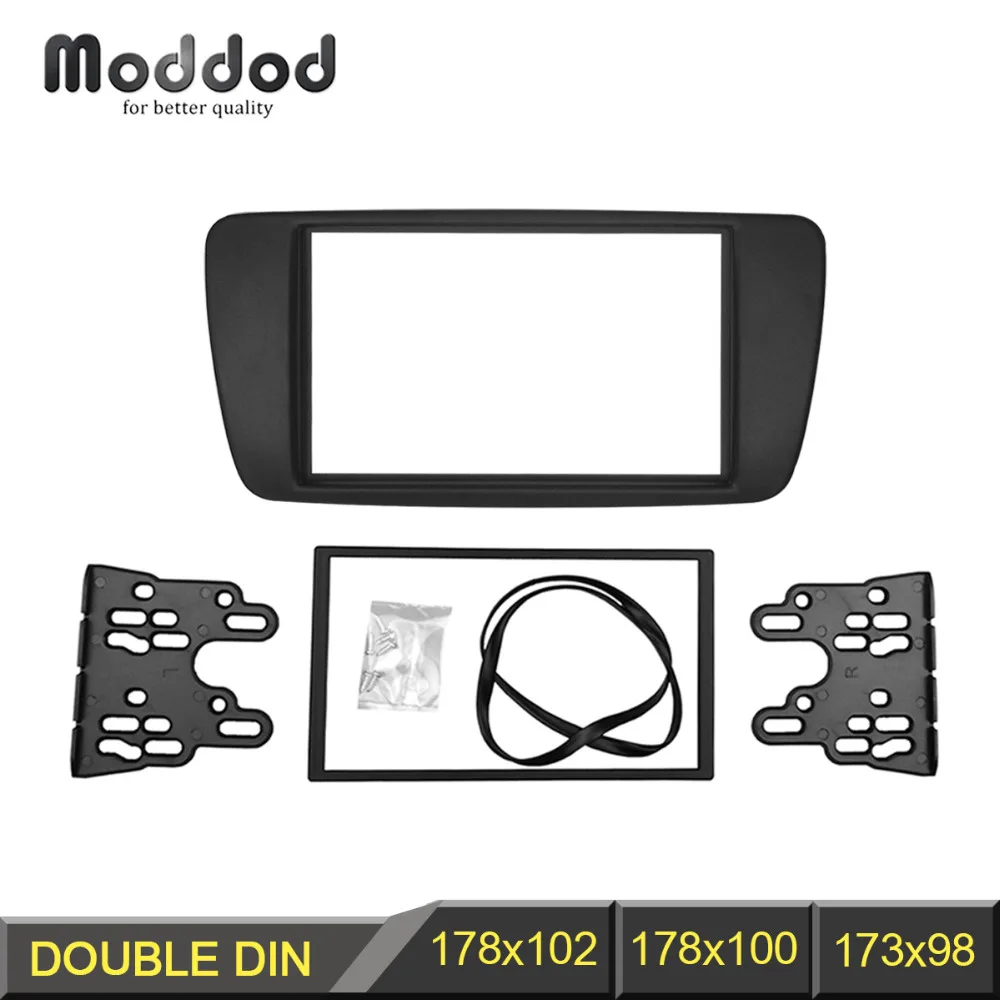 

Double Din Audio Fascia for SEAT Ibiza 2008+ Radio CD GPS DVD Stereo CD Panel Dash Mount Installation Trim Kit Frame