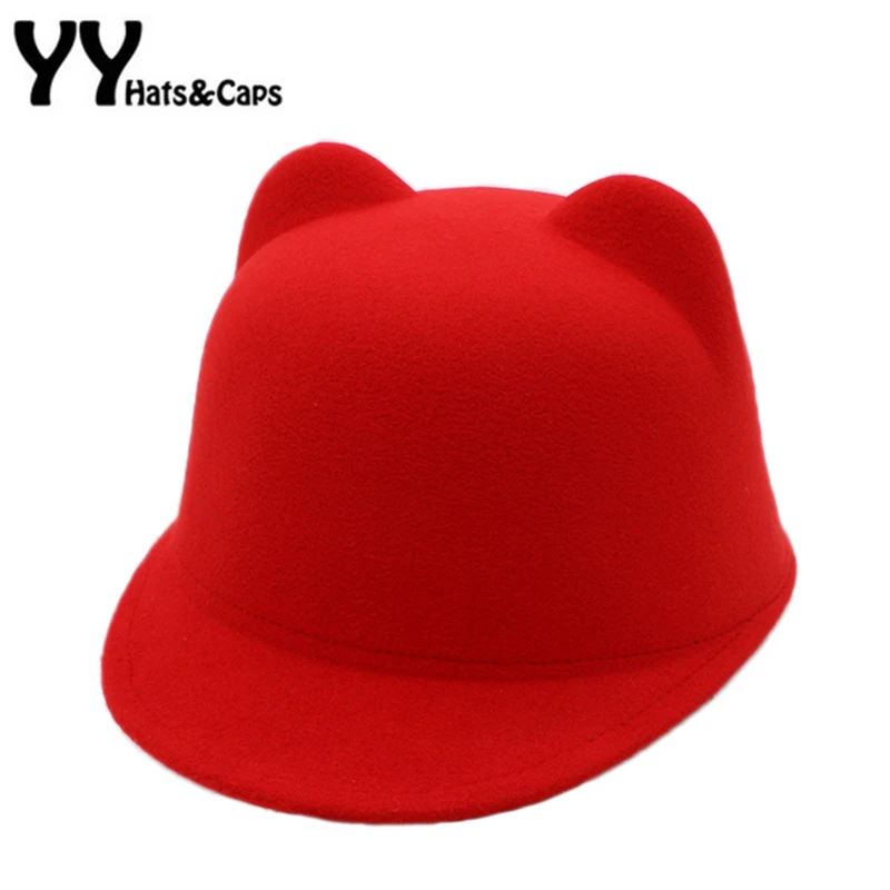 Carino Cappello di Feltro Fedora Per Le Donne Demone Diavolo Cappello Gatto  orecchie Bowler Halloween Cappellino Invernale Autunno Moda Trilby Cappelli  Sombrero YY17203|felt fedora hats|fashion fedora hatfedora hat - AliExpress