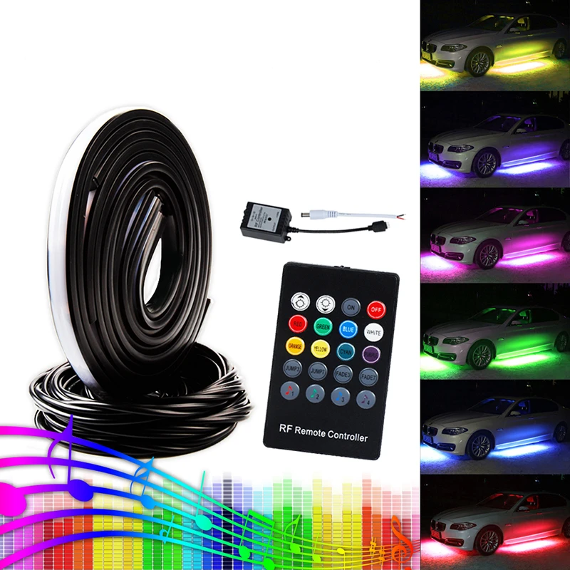 OKEEN led underglow 5050 LED music Sound Control RGB Flash
