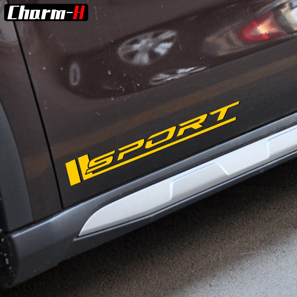 Black/Reflective White/Red AMG Sport Side Door Decals Stickers for Mercedes Benz AMG