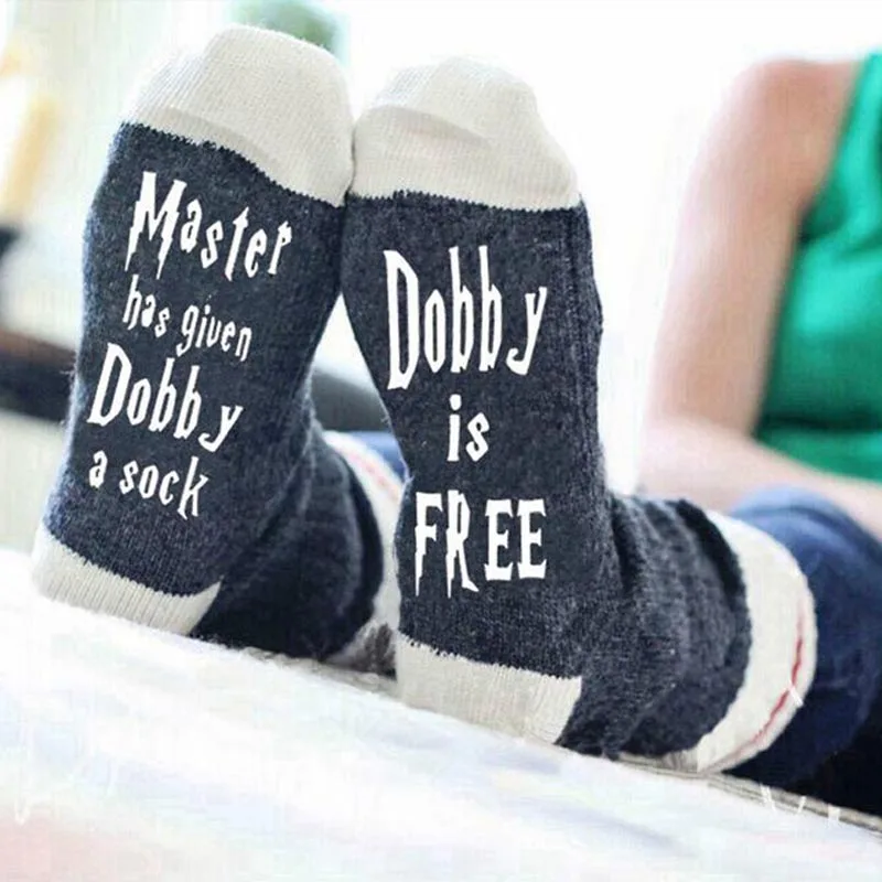 Custom wine socks If You can read this Bring Me a Glass of Wine Socks autumn spring fall 2018 new Dobby Halloween Sock Drop ship - Image 5