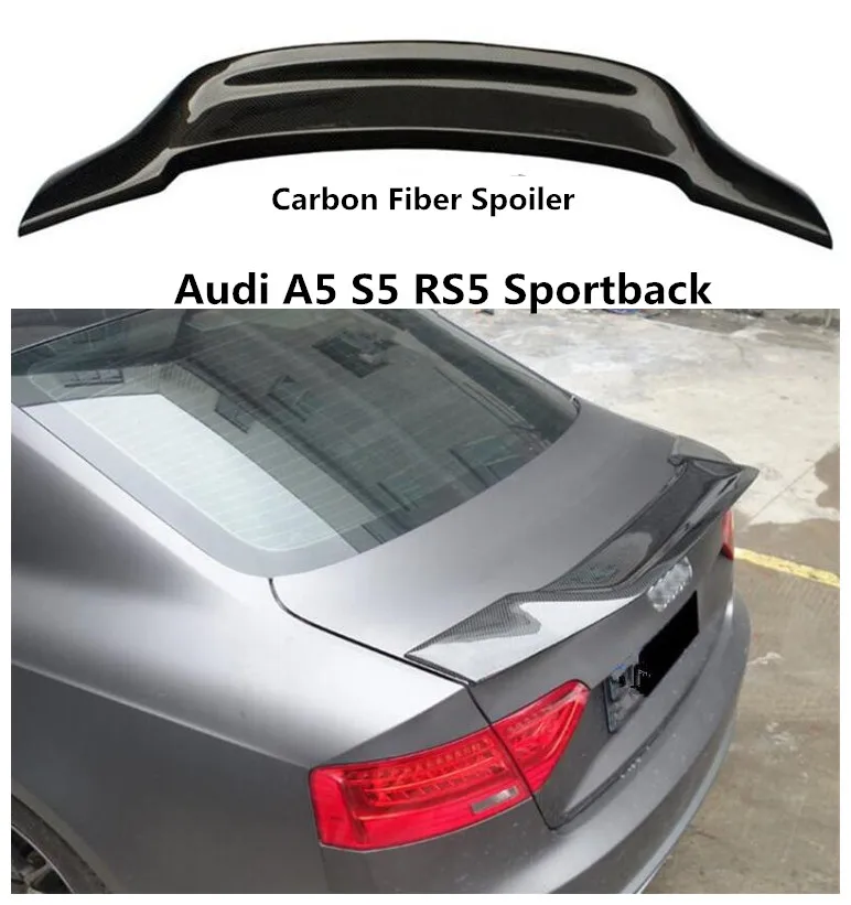  Carbon Fiber Spoiler For Audi A5 S5 RS5 Sportback 2009-2019 High Quality Spoilers Auto Accessories 