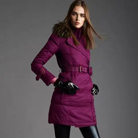 2018 fashion thickening large fur collar down coat women medium-long winter new arrival women winter coats and jackets plus size