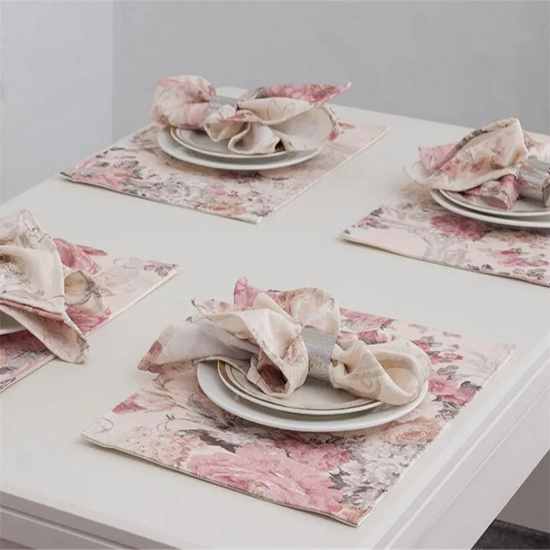 Free Shipping elegance 32x45cm Cup Mat Table Cover placemat for wedding party Chirstmas gift