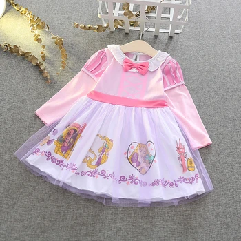 

Princess Aurora Cosplay Costume for Halloween Girls Lovely Clothes Kids Cartoon Dress Children Christmas Clothing 2 3 4 5 6 Year