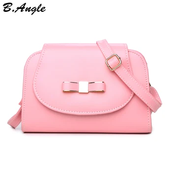 

High quality lady and cute bow messenger bag women bag cross body bag school bag tote