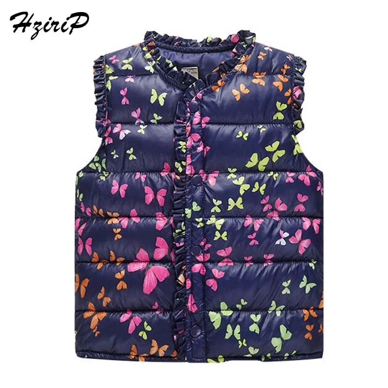 High Quality Girls Vest Children Down Coat Cotton Warm Vests Baby Girls