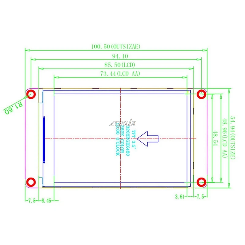 3 5 &quotHMI TFT LCD сенсорный экран модуль 480x320 для Raspberry Pi оптовая продажа и Прямая