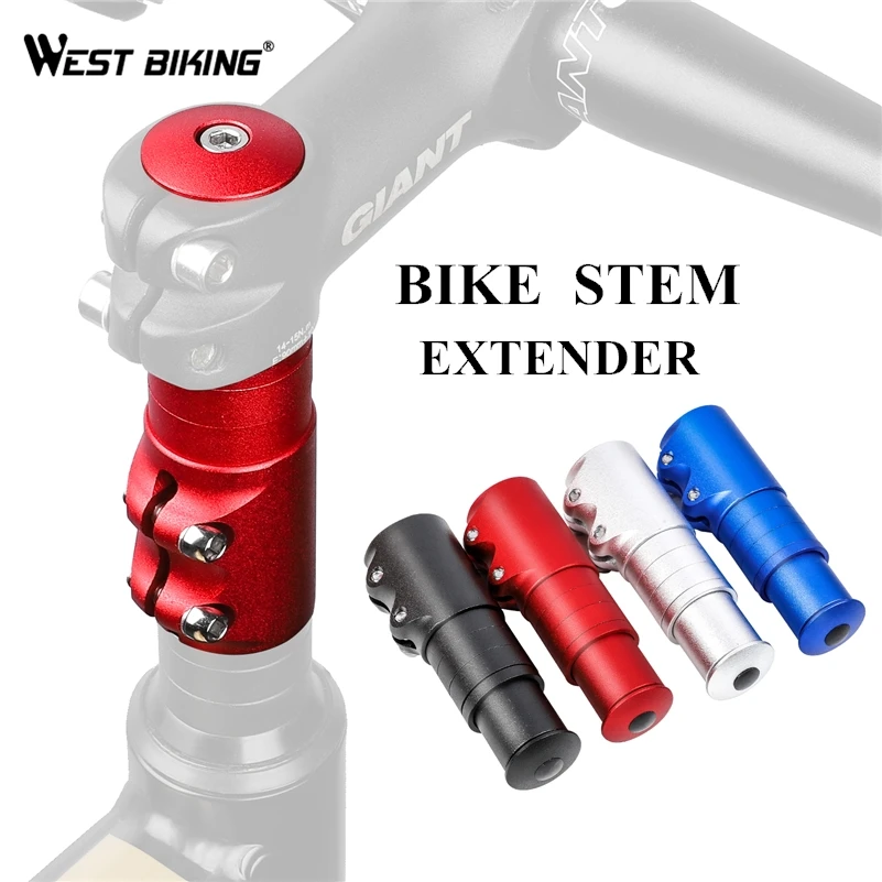 

WEST BIKING Bicycle Fork Stem Extender Bike Stem Head Up Cycling Parts Front Fork Raiser Control Tube Handlebar Riser Adaptor
