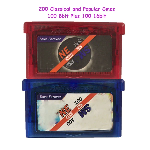 

2018 New Arrival 200 in 1 with Retro 100 16Bit MD and 100 8bit Game for 32 Bit Console Save Progress Contra/DK1-3/Alien 3, etc.