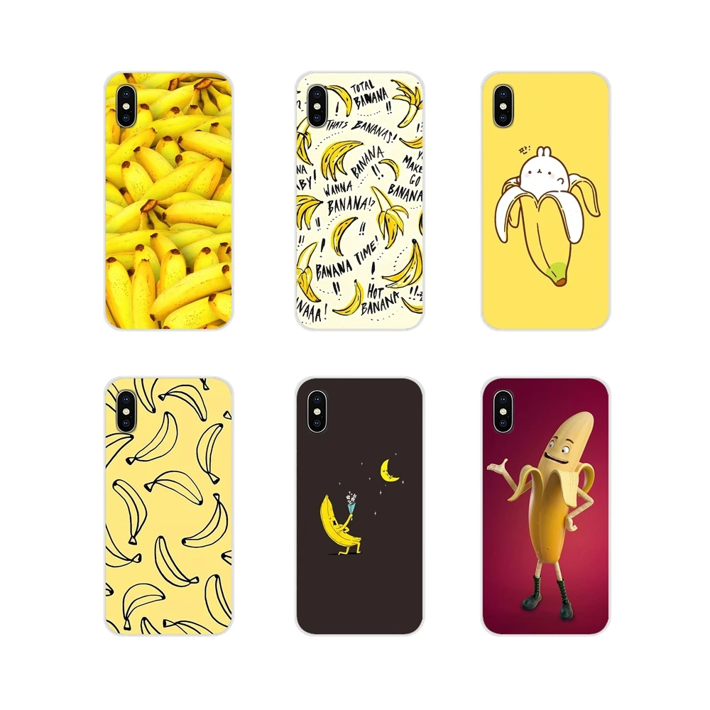 

For Huawei P8 9 Lite Nova 2i 3i GR3 Y6 Pro Y7 Y8 Y9 Prime 2017 2018 2019 yellow banana fruit sweet Luxury Cell Phone Cases Cover