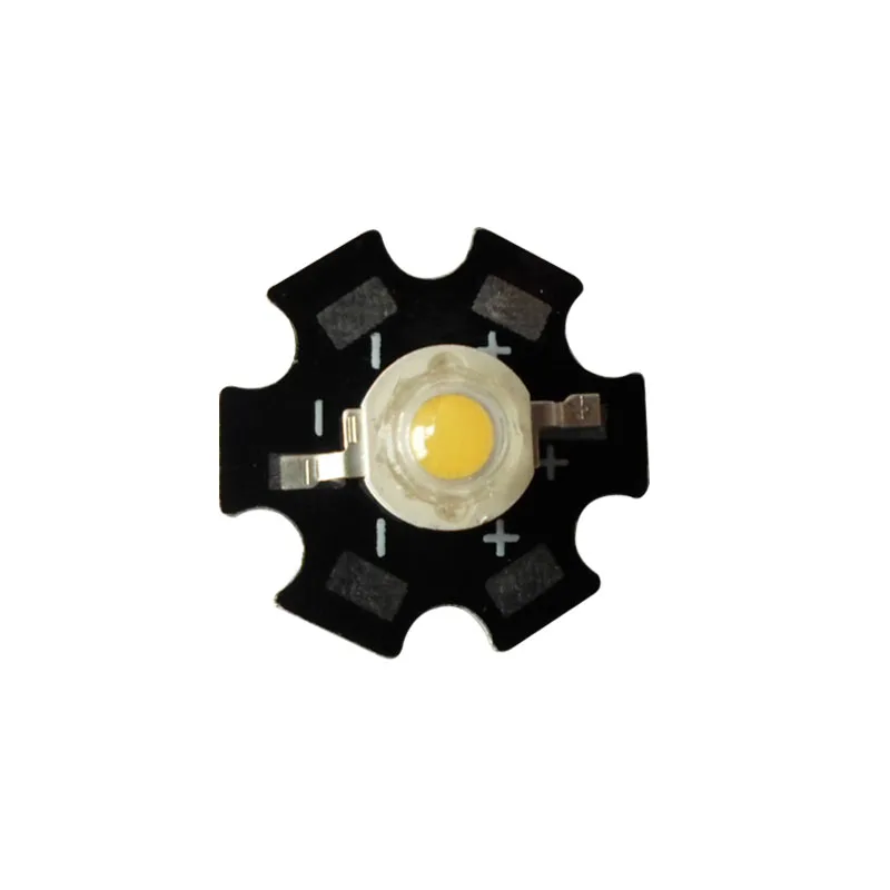 

100X 1W high power led lamp bead with aluminum heat sink American Bridgelux 45mil chip free shipping