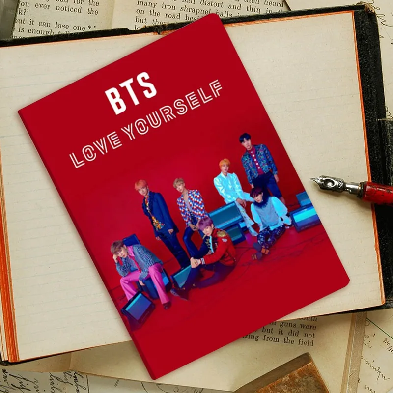 Kpop BTS Love Yourself Answer Notebook Album Cover Poster JIN V JUNGKOOK SUGA Star Big Planner Diary Book students Stationary