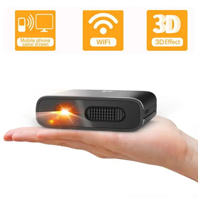 $US $188.99  Artlii Portable Mini Projector 3D Screen Mirroring DLP Wi-Fi Smartphone Hotspot Connection Projecto