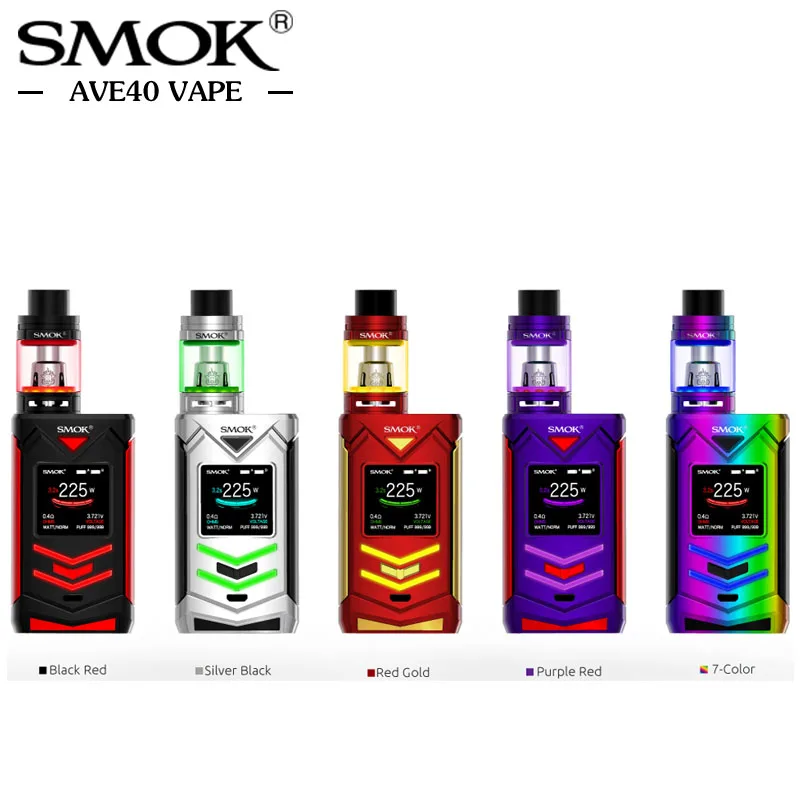

Original Electronic Hookah SMOK Veneno kit 225W BOX MOD TC kit with 5ml TFV8 big baby light edition tank E Cigarettes Vape
