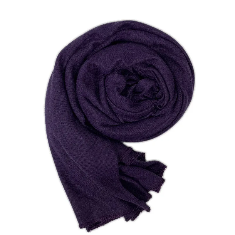 women plain bubble cotton jersey scarf Head hijab wrap solid color headband shawls foulard femme muslim hijabs store - Цвет: 21