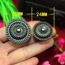 30pcs 24mm Chinese antique furniture drawer handle single hole handle door handle