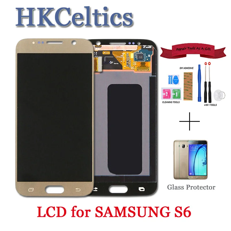 

OLED LCDs For Samsung GALAXY S6 G920 G920F LCD Display and Touch Screen for samsung s6 lcd Digitizer Assembly