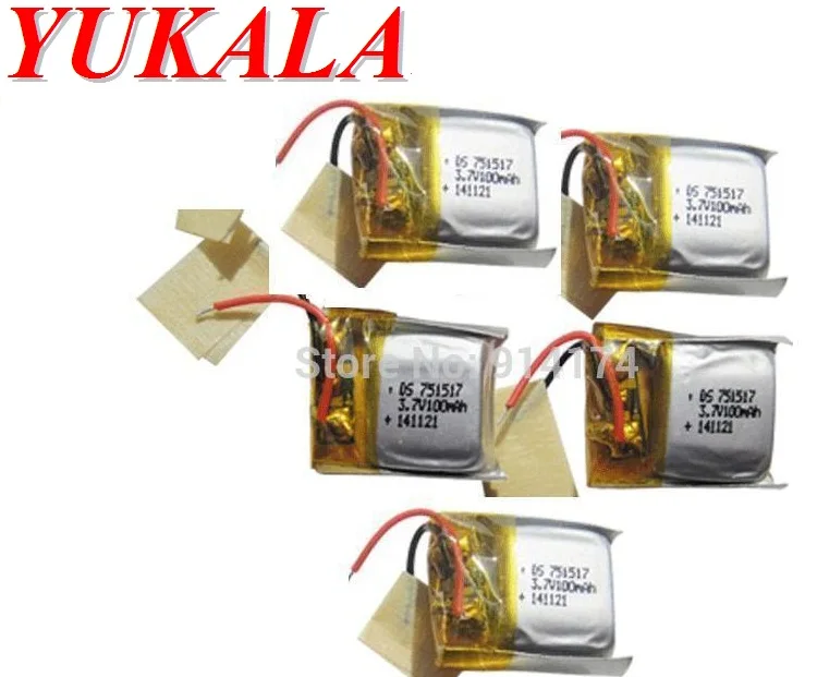 

10pcs CX-10 cx10/ JXD-395 /LS111 /U207/v272 v282 v292 RC Quadcopter Parts 3.7V 100mah Li-polymer battery