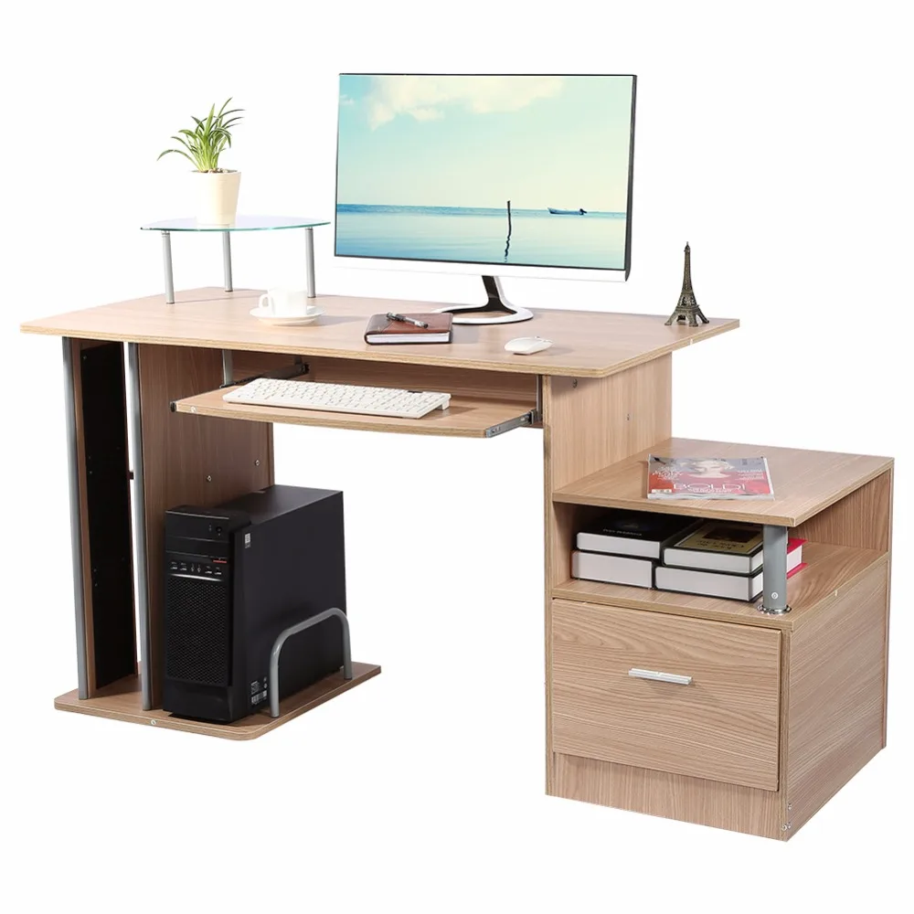 Us 106 86 20 Off Tv Computer Modern Home Office Desk Table Workstation Study Writing Pc Furniture Drawers With Storage Rack In Lapdesks From Us 106 86 20 Off Tv Computer Modern Home Office Desk Table Workstation Study Writing Pc Furniture Drawers With Storage Rack In Lapdesks From