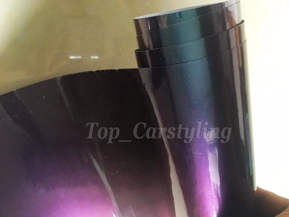 blue & purple Gloss rainbow drift Chameleon Flip flop car wrap styling shift covering foile hexis arlon apa 3m 1080 (4)