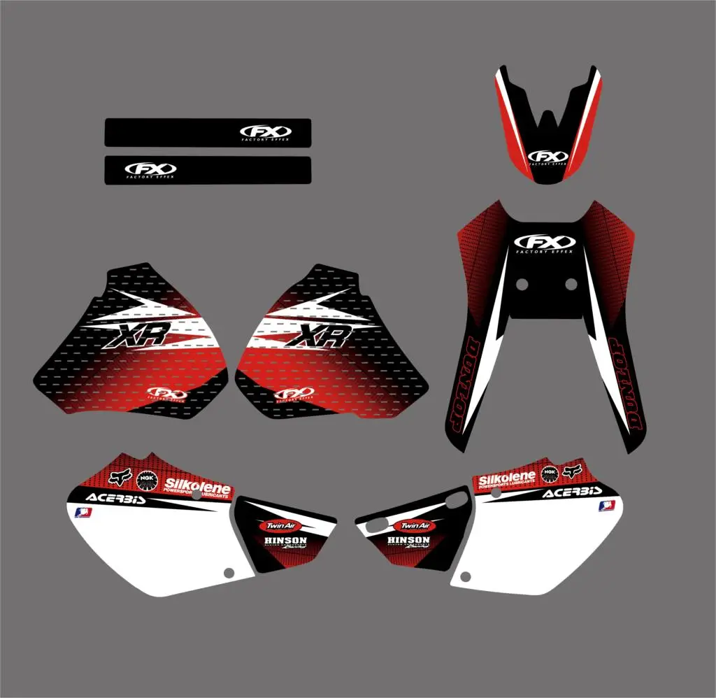 TEAM GRAPHICS & BACKGROUNDS DECALS STICKERS Kit for Honda XR250 XR400 1996 1997 1998 1999 2000 2001 2002 2003 2004 XR 250 400 TEAM GRAPHICS & BACKGROUNDS DECALS STICKERS Kit for Honda XR250 XR400 1996 1997 1998 1999 2000 2001 2002 2003 2004 XR 250 400