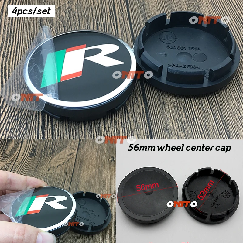 

Auto Accessorie 5.6CM R logo Sticker Covers 56MM 2.2" wheel Center Cap Wheel Hubcap Rim 4pc for Jaguar XJ XJS XK S-TYPE X-TYPE