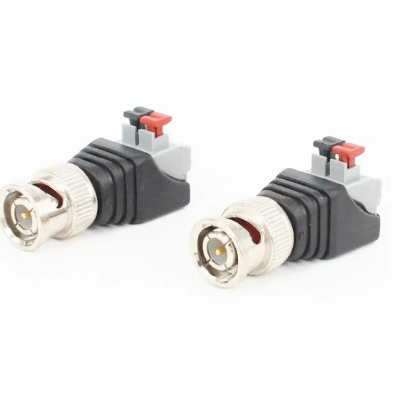 10 шт./лот Solderless Q9 BNC разъем папа для Coaxical кабель CCTV камеры видеонаблюдения