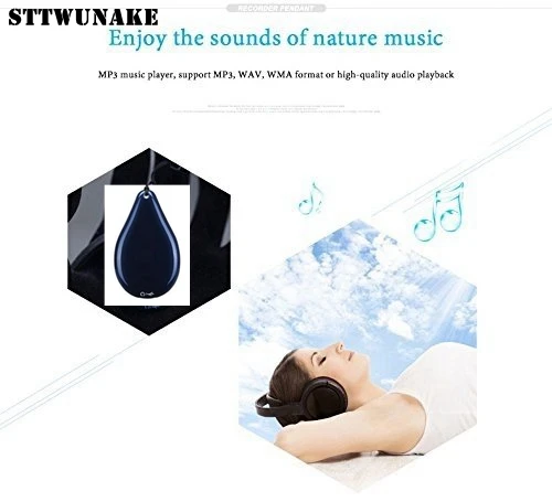 STTWUNAKE mini hidden voice recorder Professional Digital 8GB HD noise reduction Time stamp Spy voice recorder Built-in battery
