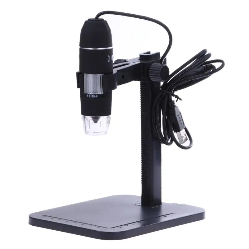 Профессиональный USB цифровой микроскоп 1000X800X8 светодиодный 2MP электронный микроскоп Эндоскоп увеличительная камера лупа+ подъемная подставка инструменты