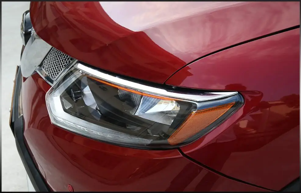 

JINGHANG ABS Chrome Car Front Headlight + Rear Tail Light Lamp Cover Trim For Nissan X-Trail 2014 2015 2016 2017