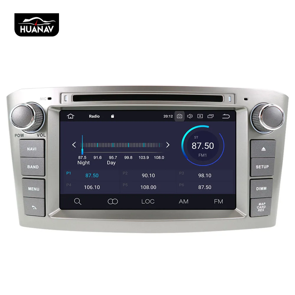 Sale Car DVD player GPS navigation for Toyota Avensis 2002-2008 T250 Android 9.0 multimedia 2 din Car Radio GPS auto stereo head unit 8