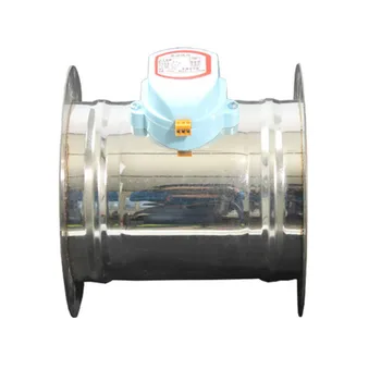 

51-250mm stainless steel electric air damper valve with Flange round air volume regulating damper AC220V shut-off valve